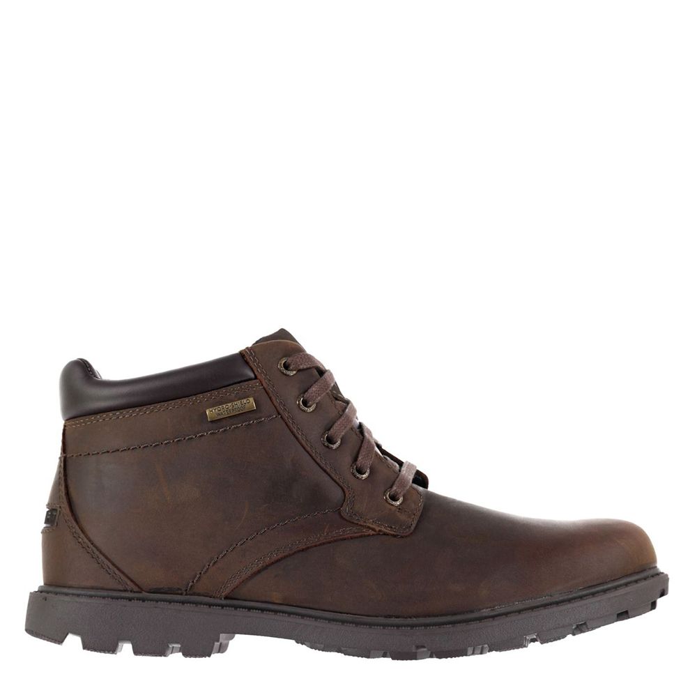 Rockport Toe - Mens Rugged Boots - Brown - NZ (LZX-097835)